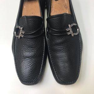 SALVATORE FERRAGAMO driving shoes sz 8.5 ee